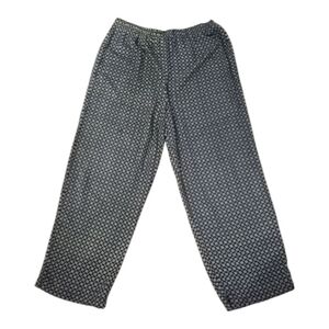 Briggs Petite Black & Cream Geometric Pan5s Sz.L EUC